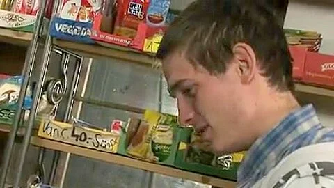 Busty tattooed hungarian mother fucked in a food store