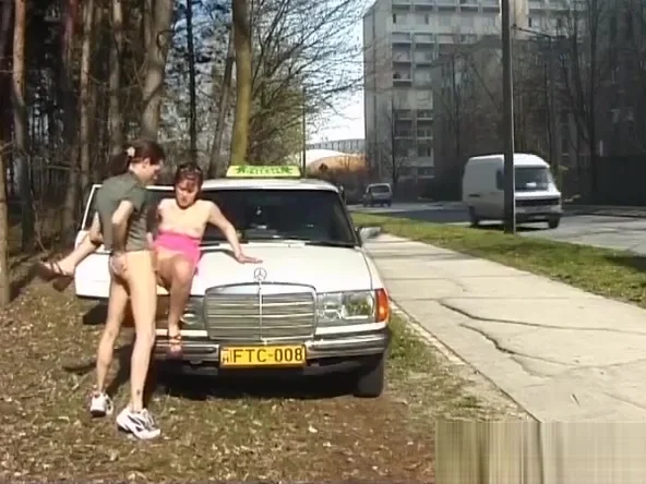 taxi driver fucks teen 18+ anal in public
