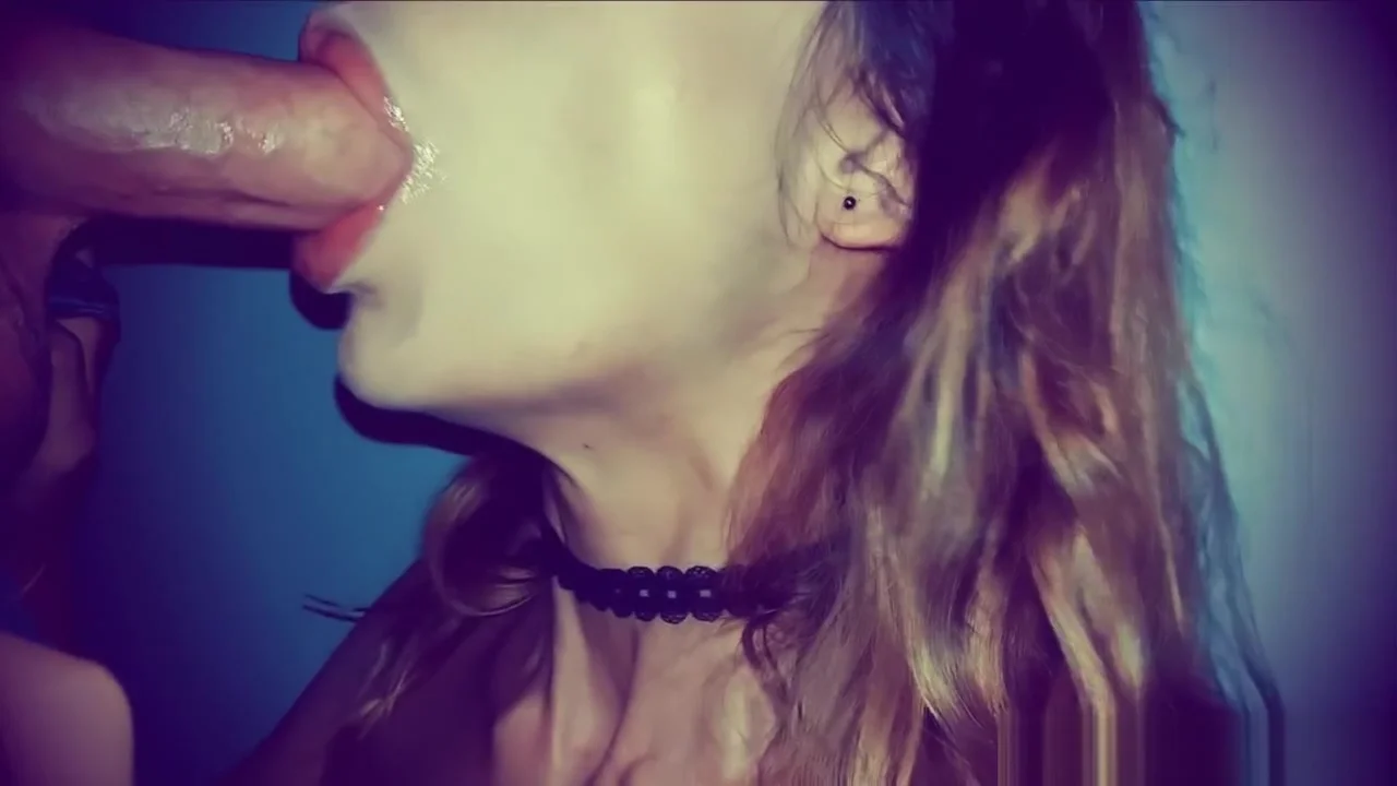 Close Up Blowjob and Cumshot in mouth with cum play and Swallow cum