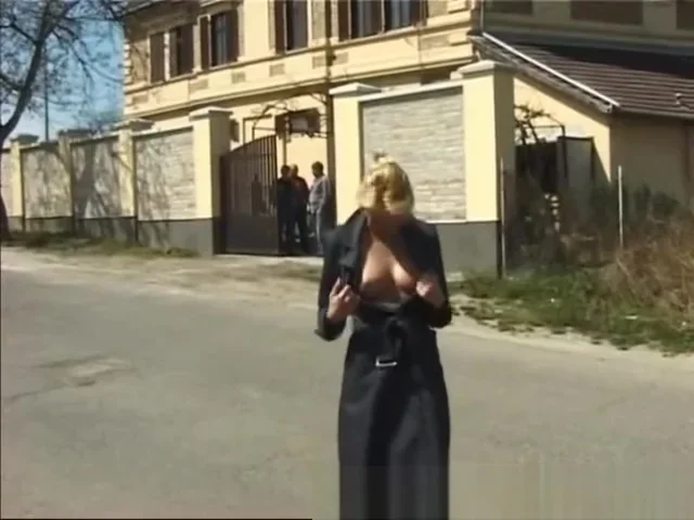 cute young girl pissing in public