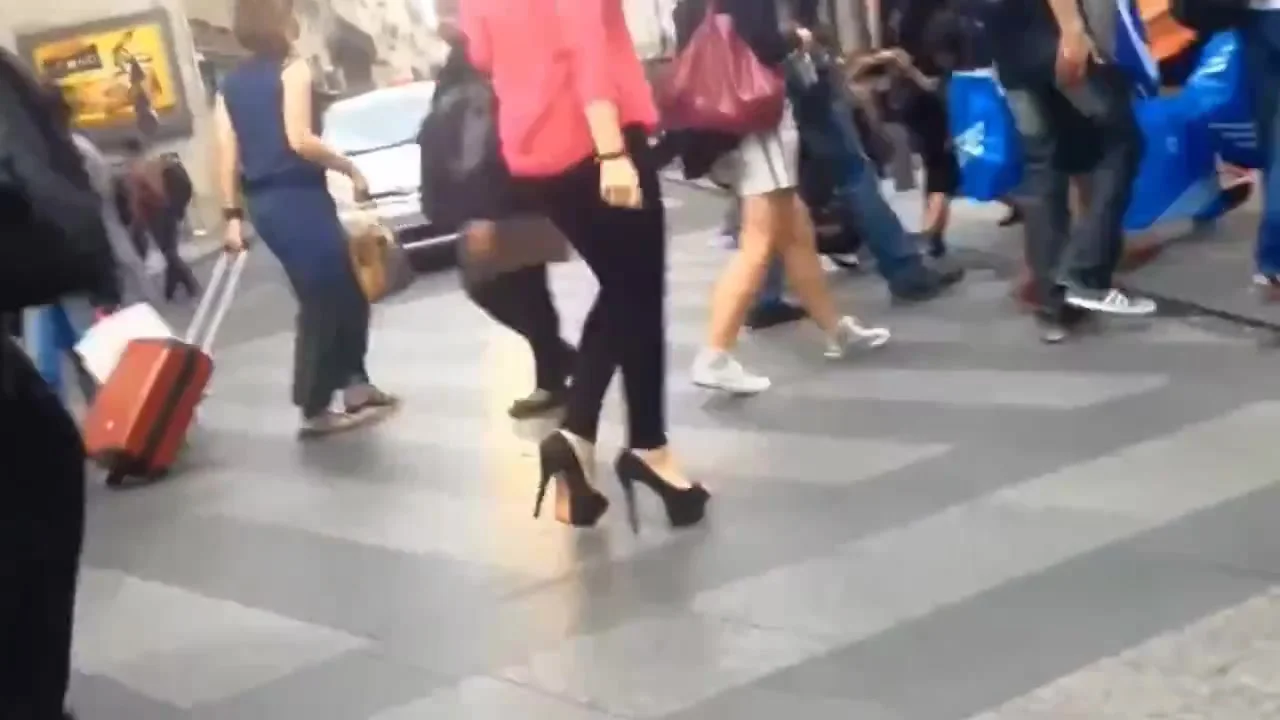 High heels in Paris 06 endless black heels