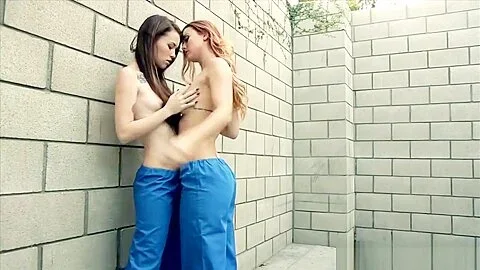 Prison lesbians having a pussy licking battle in jail