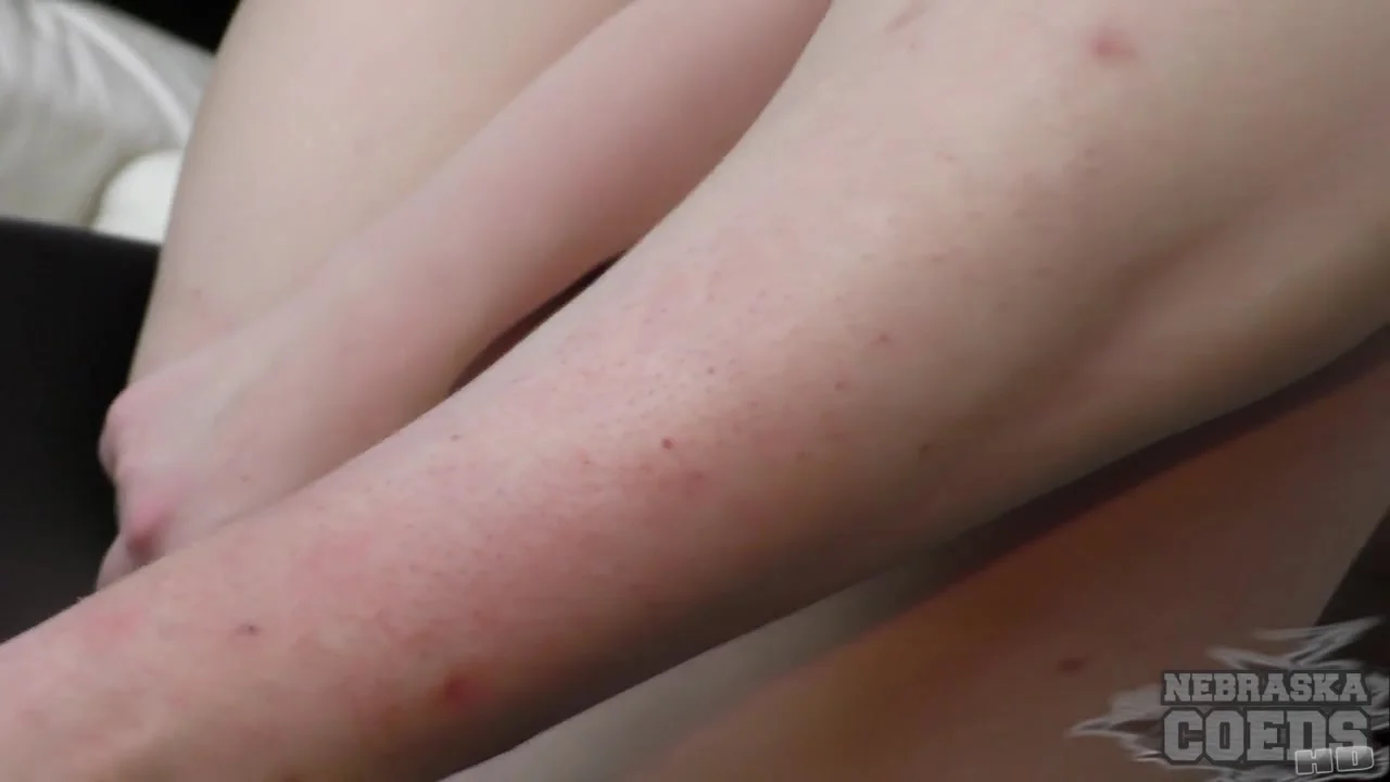 Pale Lika Striptease Dildo Fuck