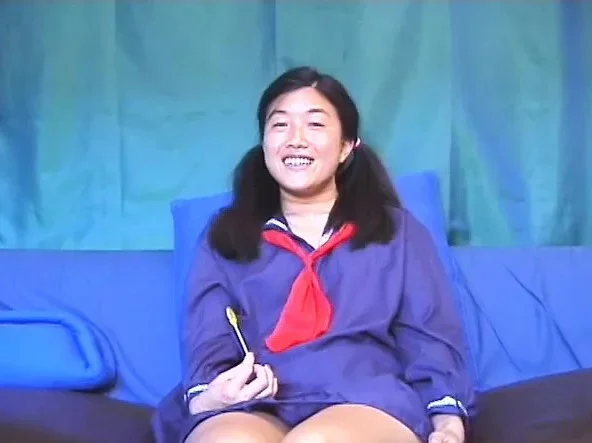 Cute Oriental schoolgirl reveals her sexy body and gets fucked hard by an older guy