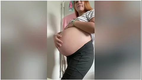 9 Months Pregnant Sfw Tease