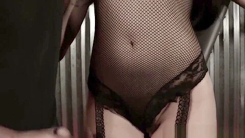 Bound bdsm facefucked while gagging