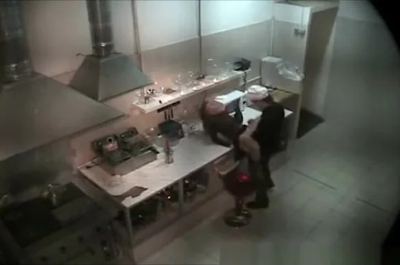 Chef`s secret sex in kitchen