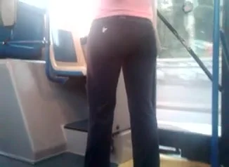 Spy ass on bus