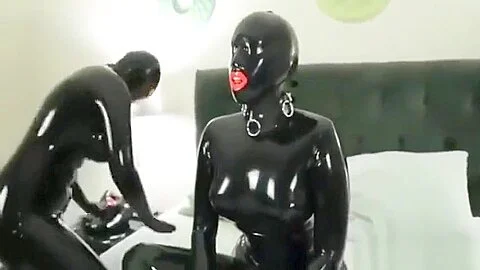 Female Latex Mask Lick