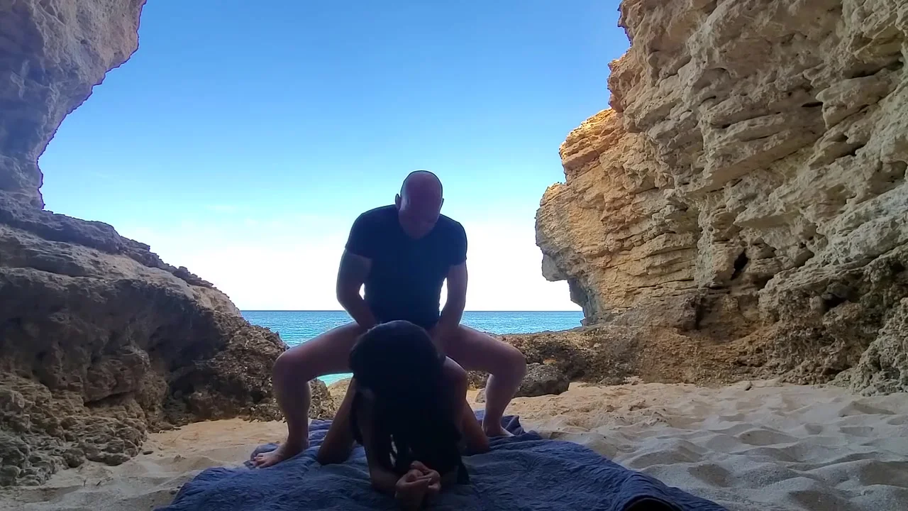 They Truly Make Love At The Beach In A Cave Creating A Rainbow With Their Orgasm