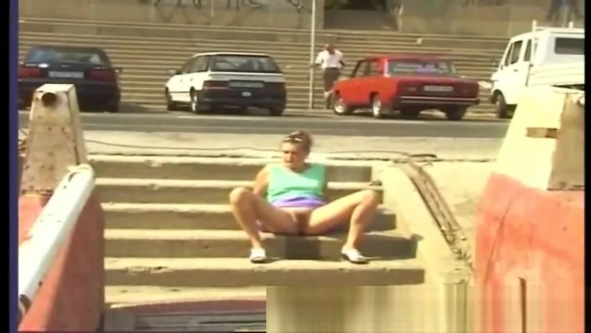 cute girls peeing in public