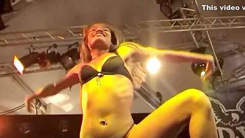 Naked Girl in the Bikini Show