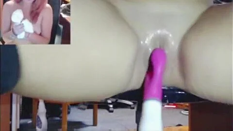 Girl cum's multiple times with toy in her pussy