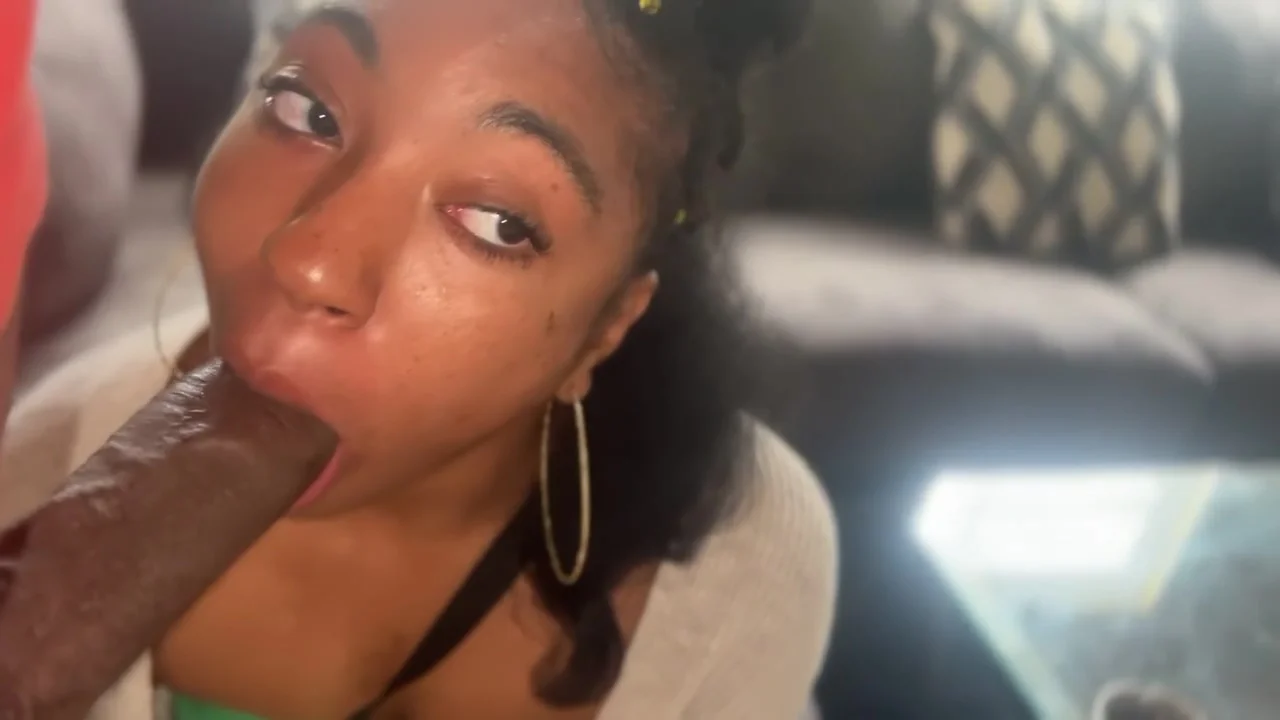 Omg Step daddy I Cant Function With Your Big Black Cock In My Mouth Lol I Love Sucking Dick