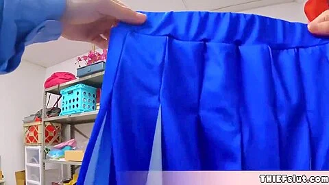 Blonde Cheerleader teen 18+ Caught Thieveing And Now Despitce Her Denial She Must Endure A Punish Fuck