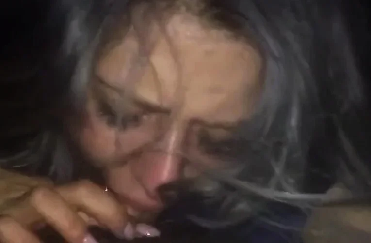 MILF eats all of his cock