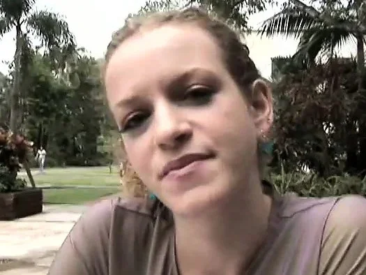 Fair-faced young woman Jessi is having nasty outdoor banging