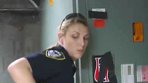 Perverted officers make criminal fuck their pussies deep with his bbc