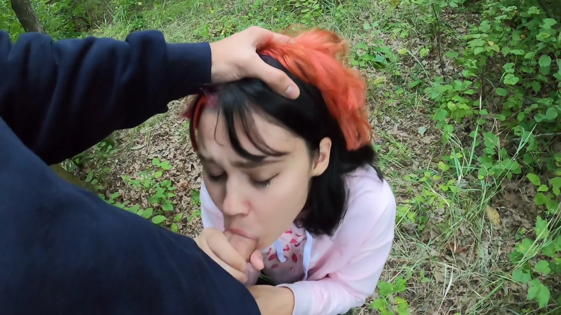 Cute Girl In The Forest Decided To Fulfill The Conditions Of The Dispute