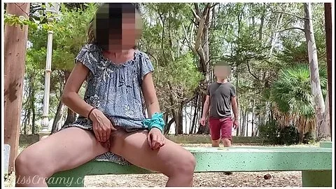 Pussy Flash - A Stranger Caught Me Masturbating In The Park And Help Me Orgasm - Misscreamy