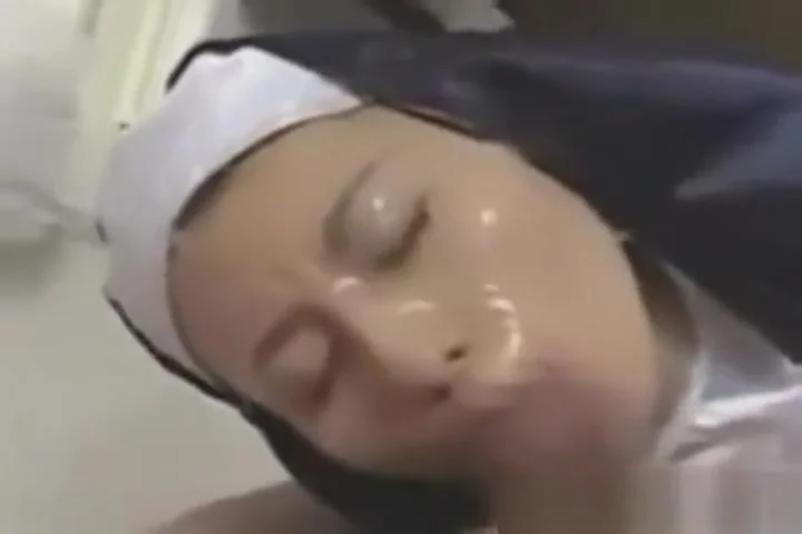 Japanese teen 18+ Nun Does Bukkake