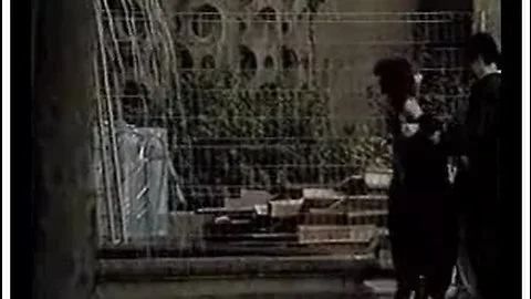 Vintage public BDSM movie of a hot brunette slave