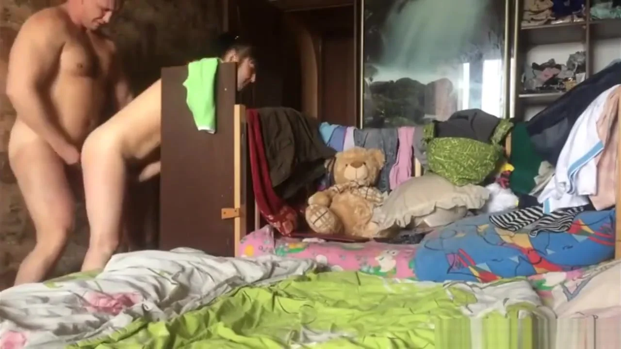 Teddy bear is made to watch a hot amateur couple fucks