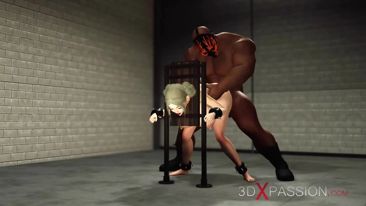 Super hot hand cuffed slutty girl in restraints gets fucked rough by BBC
