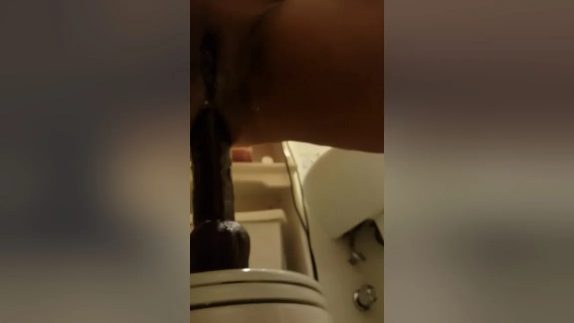 Bbc4thatass - Bathroom Fuck Huge Anal Dildo And Ri