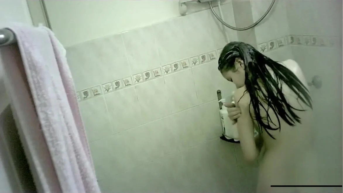 Asian 19 spied while showering