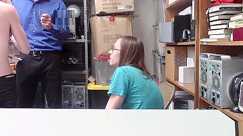 Petite teen 18+ jewelry thief fucked next to her nerd BF