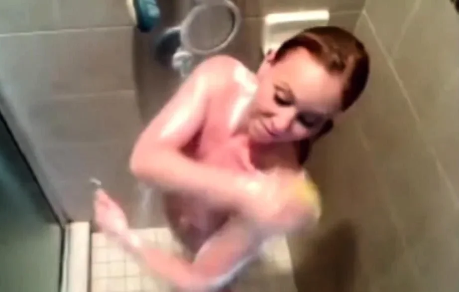 my foaming redhead stepsister in the shower