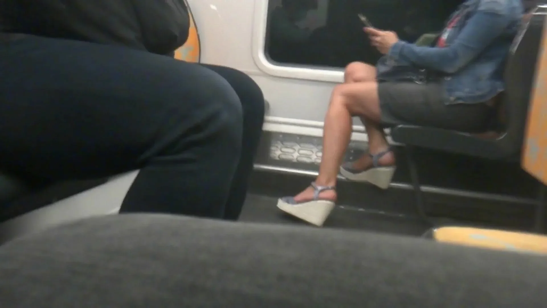 MILF, Hot Legs, Sexy Feet In Wedges Heels
