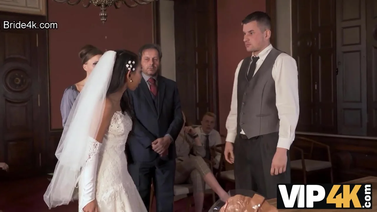 VIP4K. Couple starts fucking in front of the guests after wedding ceremony