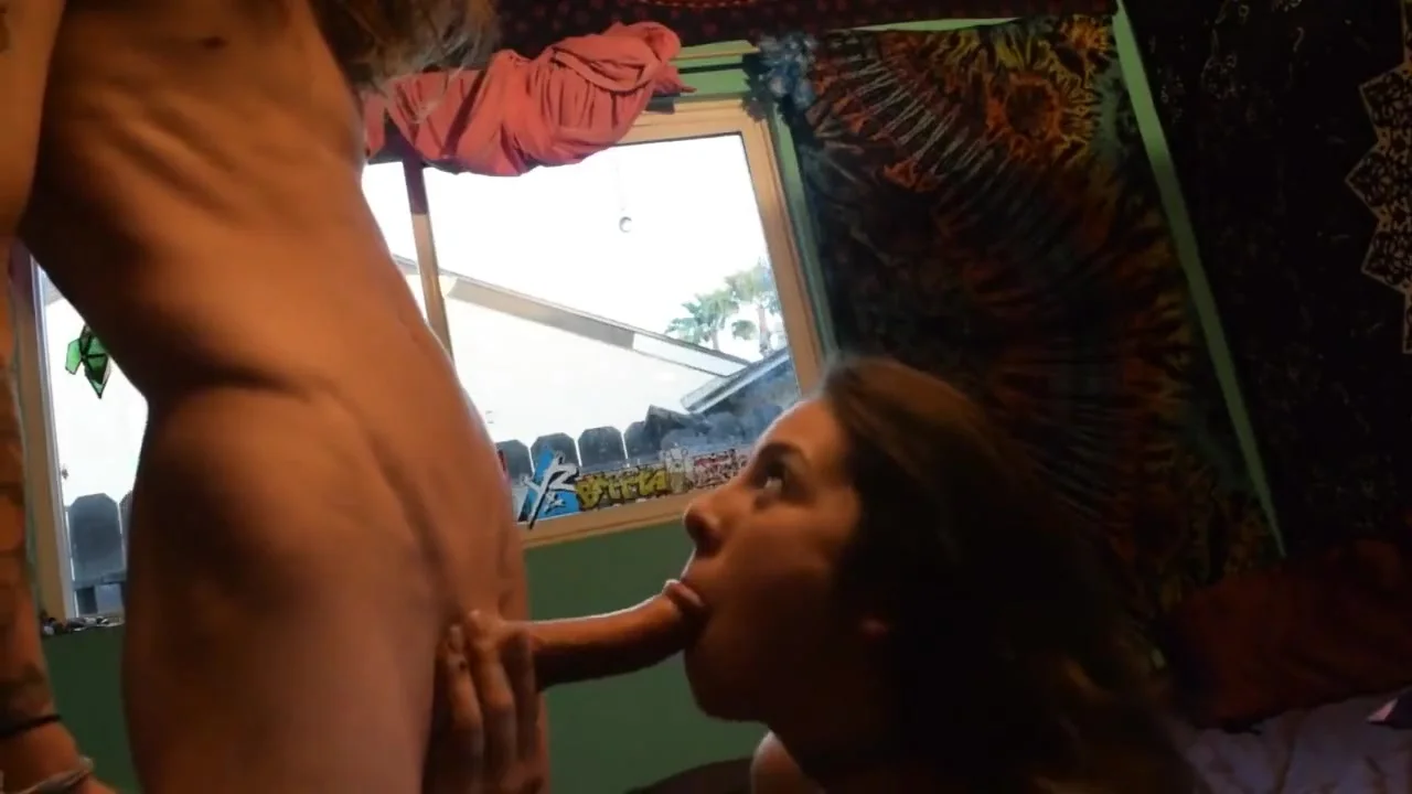 She finally got a facial from step brother