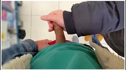 Risky Public Handjob In The Supermarket :ppp Day 4 Of 10 Day Cumchallenge
