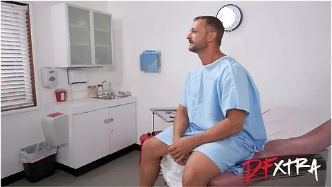 Stacked Nurse Collects Semen Sample With Tits - DFxtra