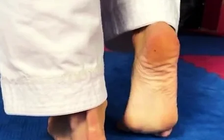Martial Fetish Olga White Gi Karate Selfdefense