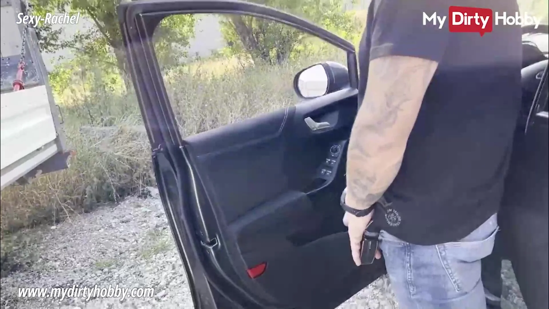 My Dirty Hobby - Redhead fucked on the side of the road