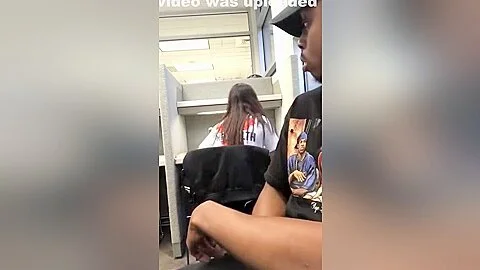 Public dick flash and cumshot in library