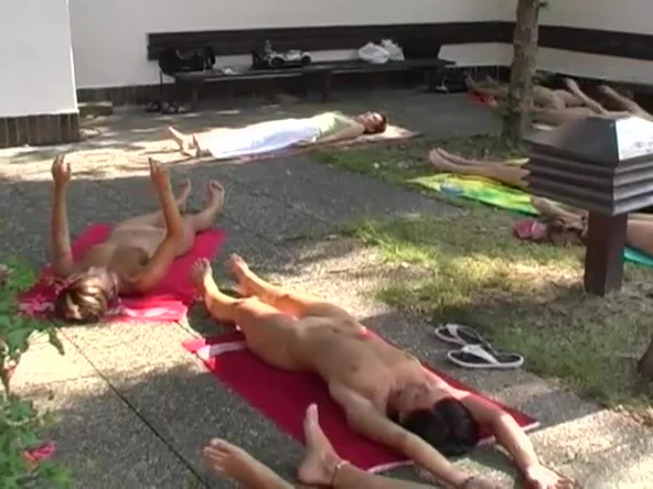 Czech nude group yoga 1