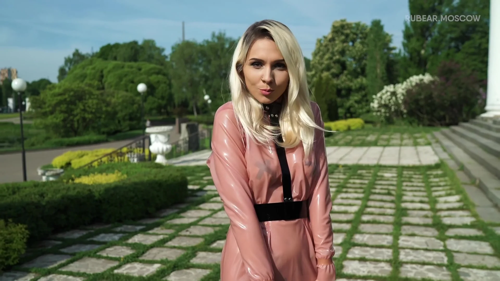 Katerina Piglet Latex On Public