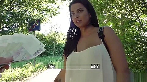 Public Agent Chloe Lamour gets her big tits jizzed on for cash