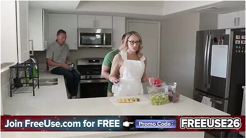Fuck The Pie, Fuck Me! : Stepmom Catches Her Stepson In A Desperate Kitchen Act With A Dessert - Crystal Clark, Eric Dikkersun And Oliver Faze