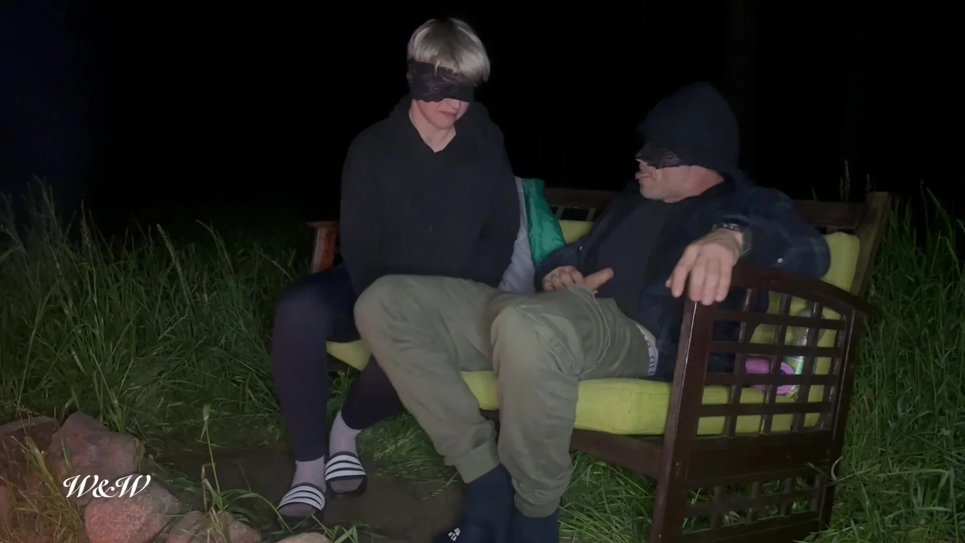 Verified Amateurs - A Couple Fucks Each Other On A Bench In The Woods