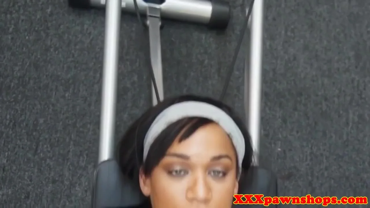 Black Fitness Babe Pussy Fucked In The Shop