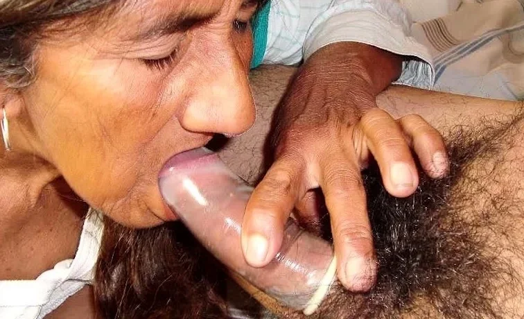 Granny squeezes her giant breasts with big nipples