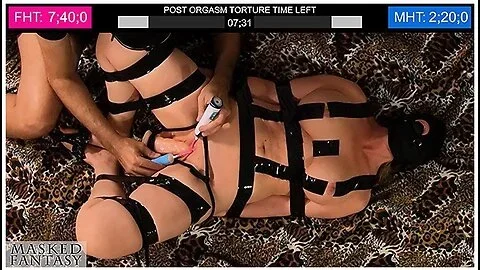 Masked Fantasy Game No.1 - She Got A 7.40 Minutes Post Orgasm With Electric Toothbrush