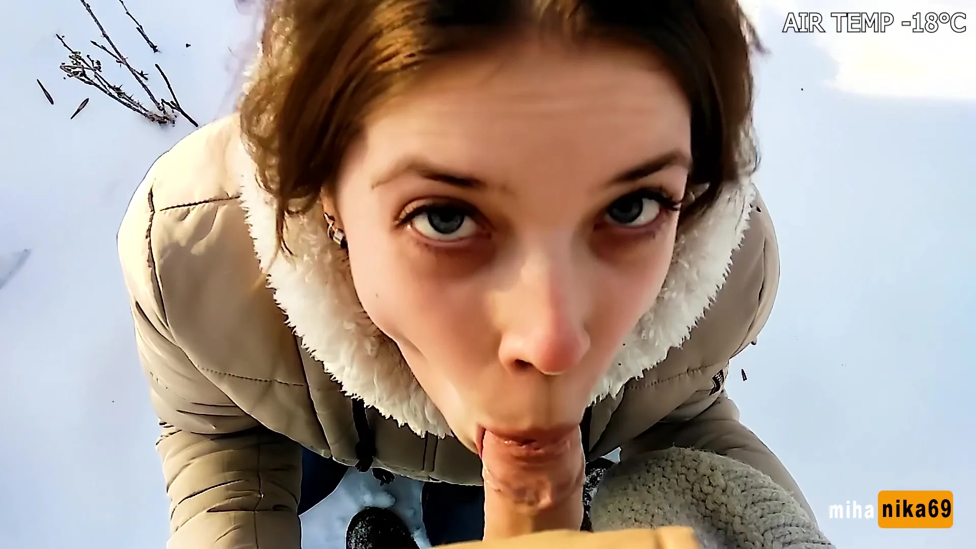 Miha Nika69 - Extreme Blowjob In The Park Air Temperatu