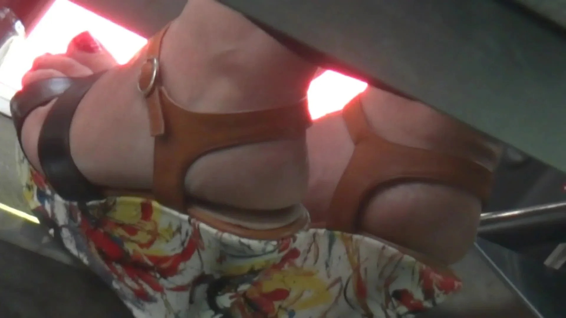 Sexy Mature Feet In Wedges High Heels